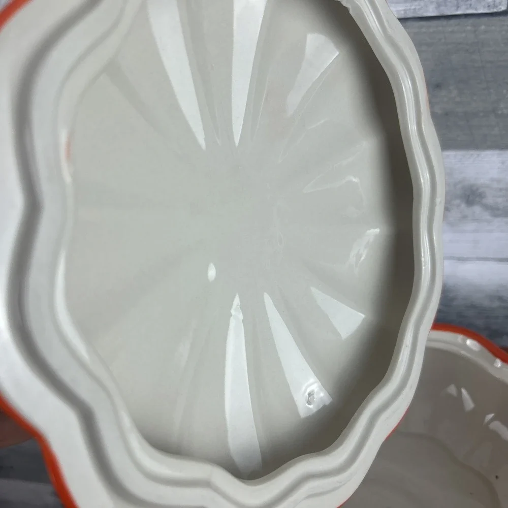 Temptations Old World 2 Quart Covered Pumpkin Bowl KFI-XNG-973350